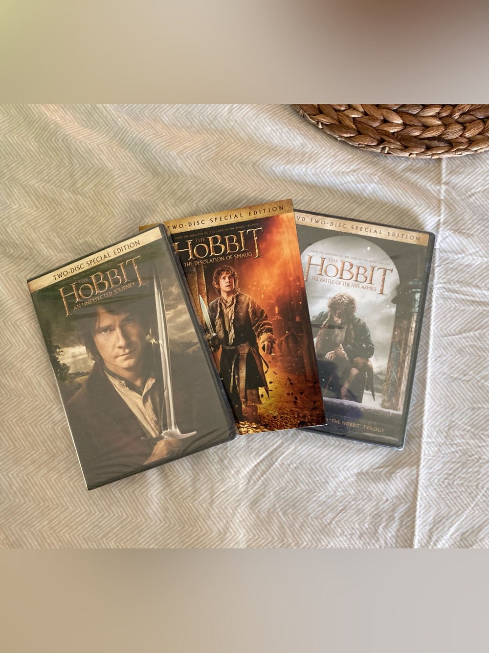 The Hobbit Movies 1-3 on DVD. New and Sealed. Brand new set!